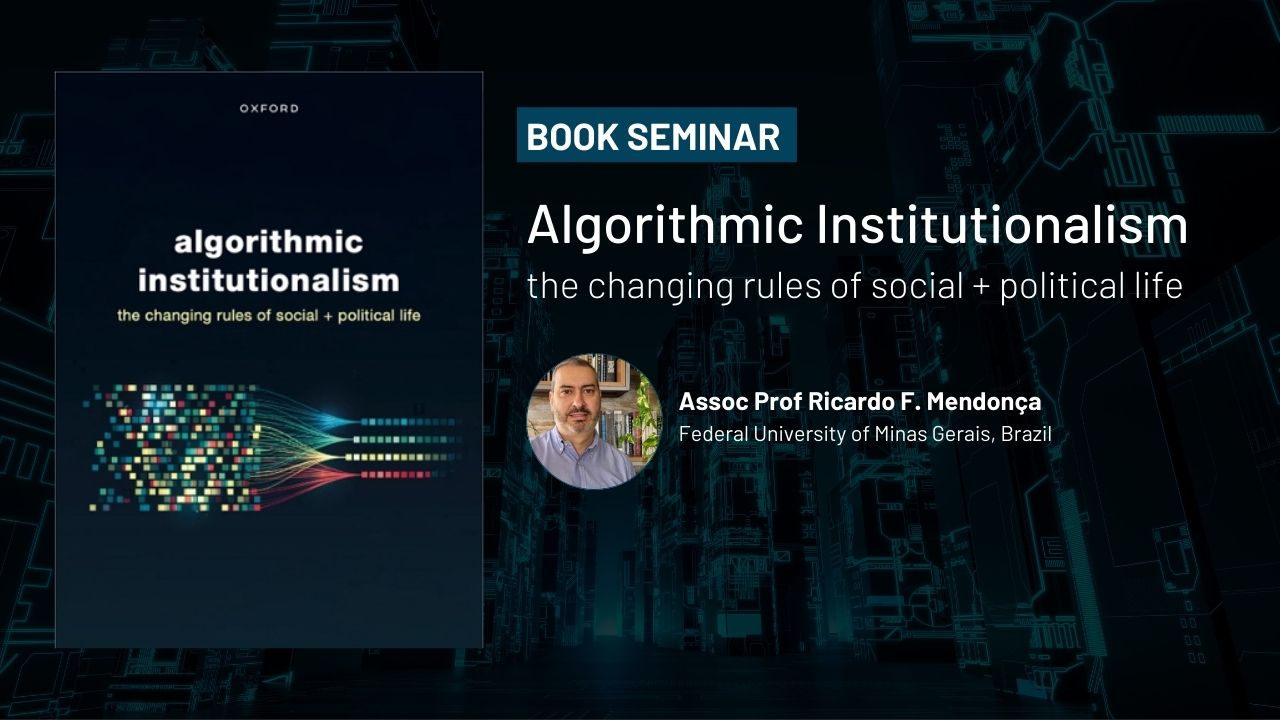 Book seminar: Algorithic Institutionalism