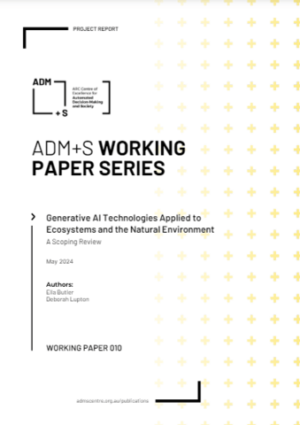 Generative AI technologies applied to ecosystems and the environment Generative AI technologies applied to ecosystems and the environment