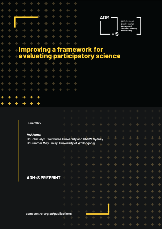 Improving a framework for evaluating participatory science Improving a framework for evaluating participatory science