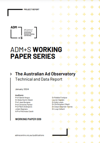 The Australian Ad Observatory- technical and data report The Australian Ad Observatory- technical and data report