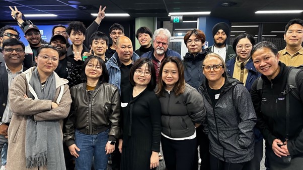 Breeze (Baiyu) Chen and participants at the AI for XR Winter School, University of South Australia