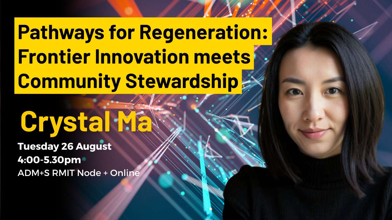 Pathways for Regeneration: Frontier Innovation meets Community Stewardship. Crystal Ma