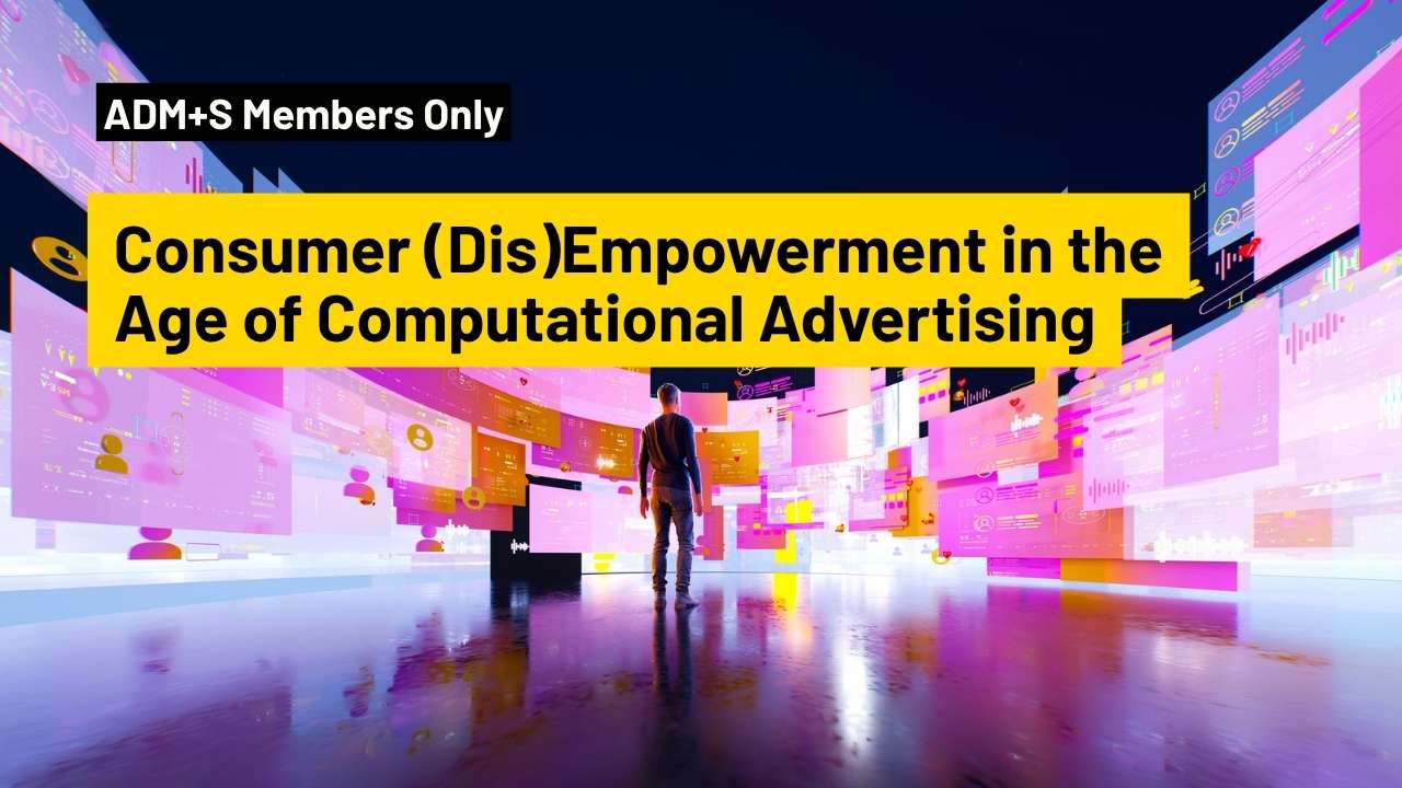 AI Generated image - person surrounded by advertising