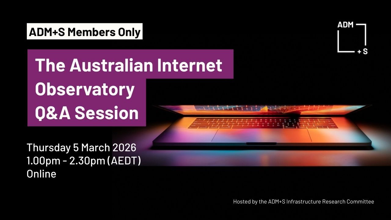 The Australian Internet Observatory Q and A session