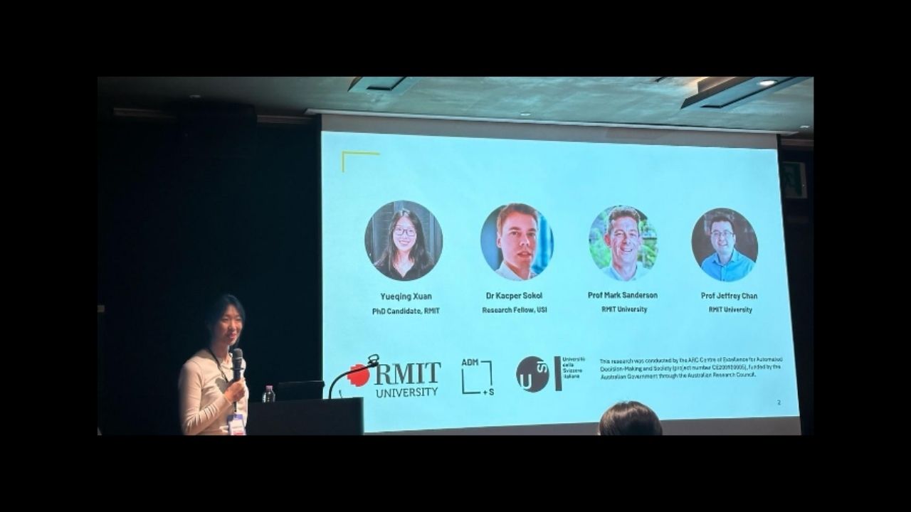 Yueqing Xuan presents full paper at CIKM conference in South Korea