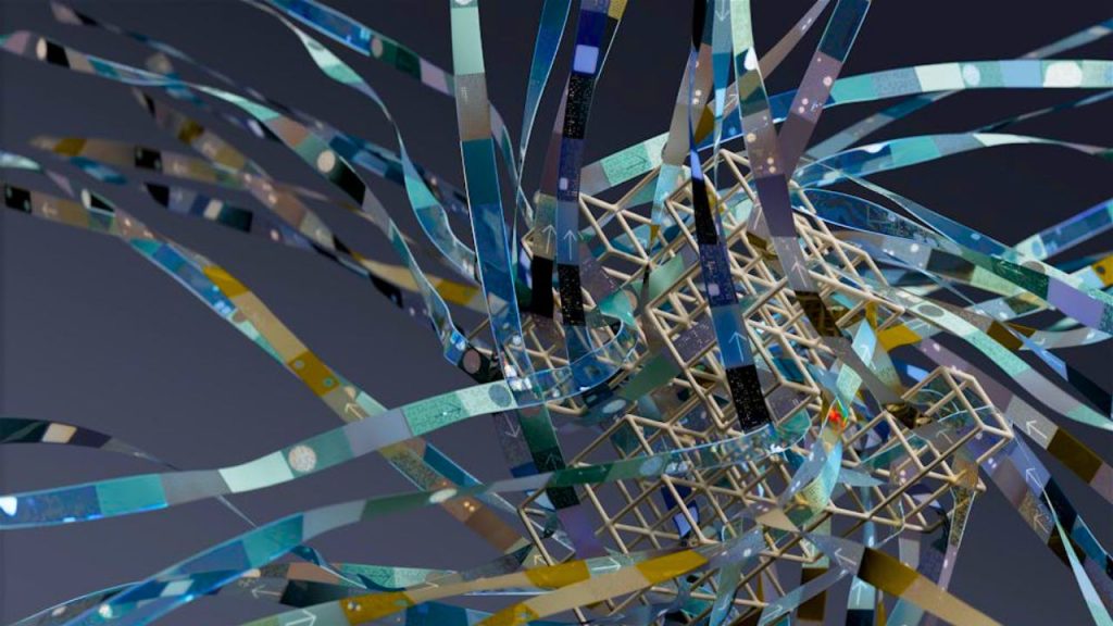 AI Generated image visualising the benefits and flaws of large language models.