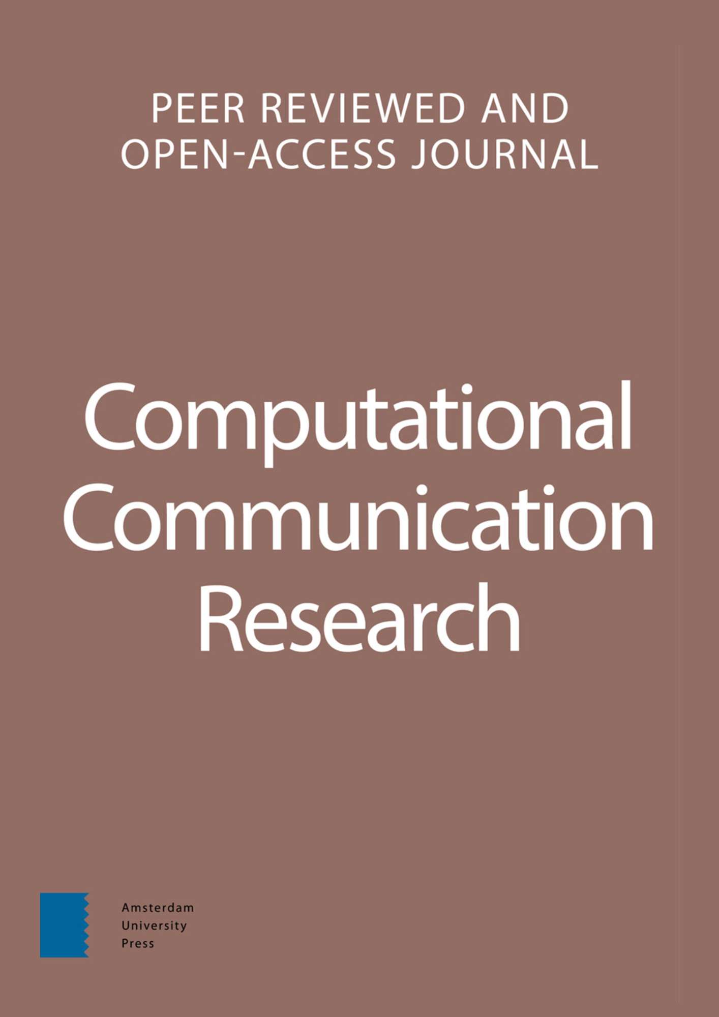 Computational Communication Research journal cover