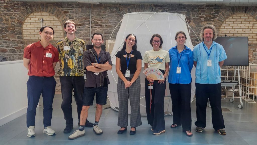 Ecocentric AI Summer School 7 ADM+S researchers standing for photo