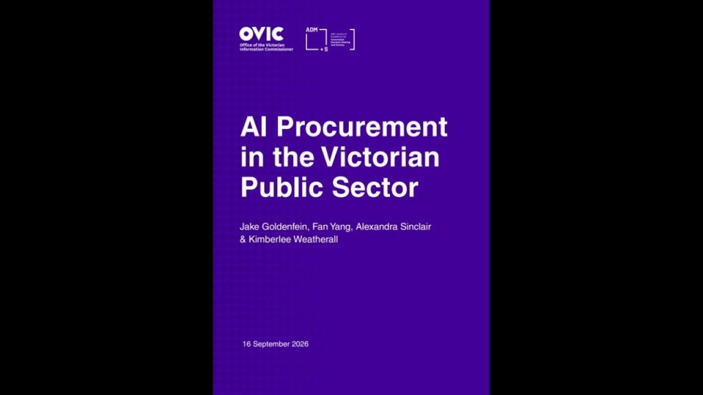 AI Procurement in the Victorian Public Sector