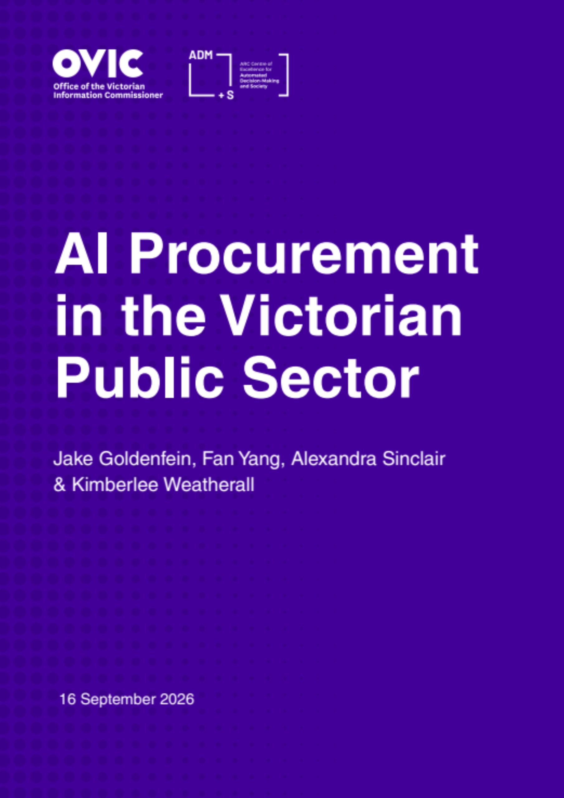 AI procurement in the Victorian Public Sector